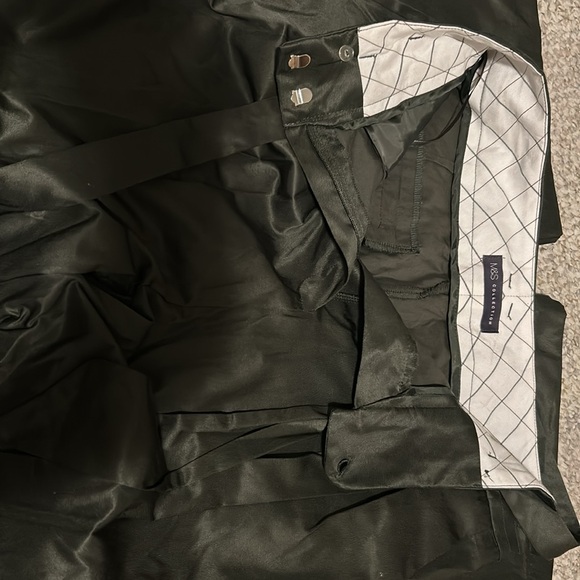 Dark green wide leg , cropped dressy pants - Picture 4 of 4